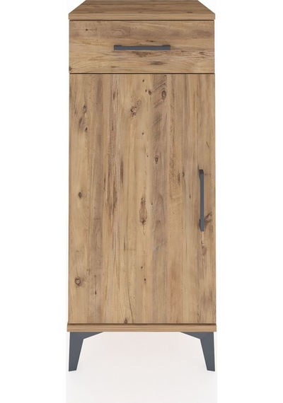 Hyperion Komodin Tek Raflı Tek Çekmeceli Tek Kapaklı 44x44x10... Çam