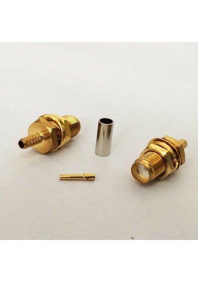 SMA Dişi RG316 RG174 RG188 LMR100 Sıkmalı Crimp Kablo Konnektörü