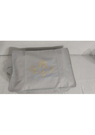 4 Lu Desenli Baza Altı Çekyat Hurç 60 40 22 Cm Gri