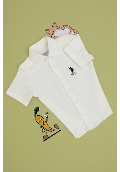 U.s. Polo Assn. Erkek Çocuk Beyaz Gömlek Örme 50300743-vr013 Beyaz