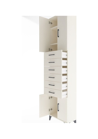 Arges Dolap 3 Raflı 6 Çekmeceli 4 Kapaklı 60x30x243 Aytaşı-ay... Aytaşı