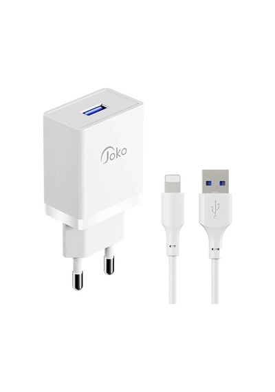Mey İthalat Jk77 12w + Px17 1m 2.4a Usb To Lightning Kablolu Pd Şarj Cihazı -