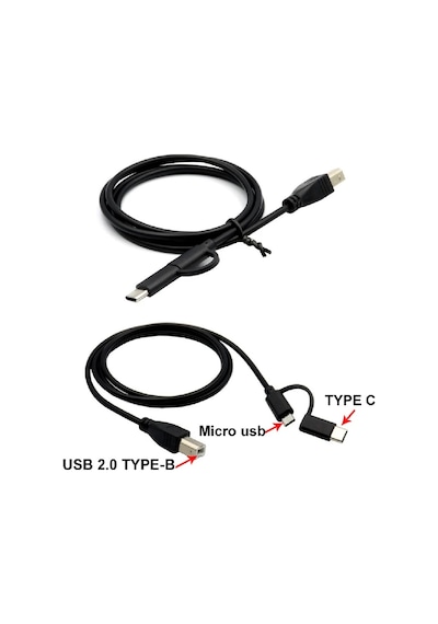 5133 Type C Micro Usb Yazıcı Printer Piyano Midi Bağlantı Kablosu