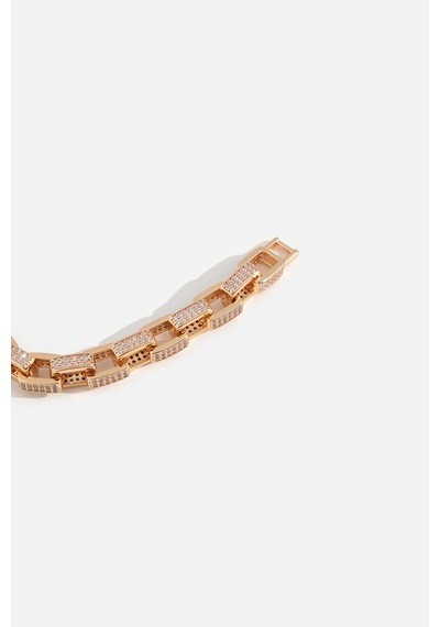 Şık Dalga Bileklik Gold