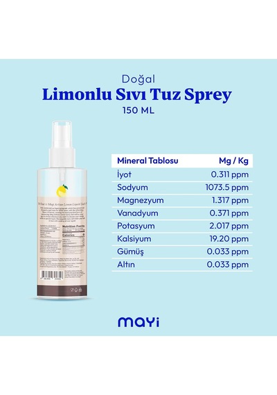 Artisan Limonlu Sıvı Tuz 150 Ml