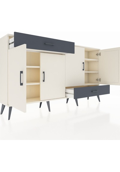 Arges Konsol 5 Raflı 2 Çekmeceli 4 Kapaklı 176x30x99 Aytaşı-aytaş Aytaşı-aytaşı/antrasit Arges Konsol 5 Raflı 2 Çekmeceli 4 Kapaklı 176x30x99 Aytaşı-aytaş Aytaşı-aytaşı/antrasit