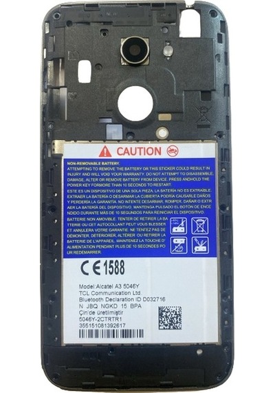 Alcatel A3 5046y Orta Kasa Ekran Çıtası Füme