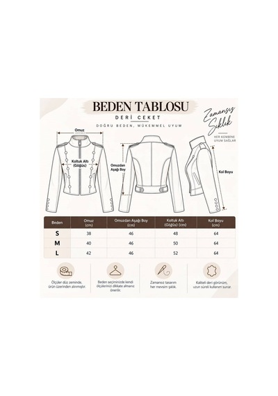 Moda Banuş Siyah Amiral Detay Deri Ceket