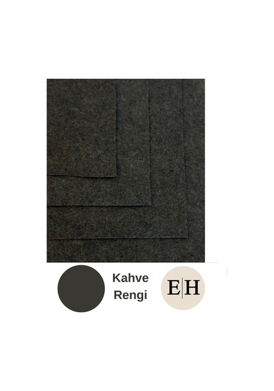 Kahve Rengi Metrelik Ince Keçe Kumaş Keçe 1 Mm Aktivite Keçesi Renkli Keçe 1 Metre 100 Cm X 100 Cm