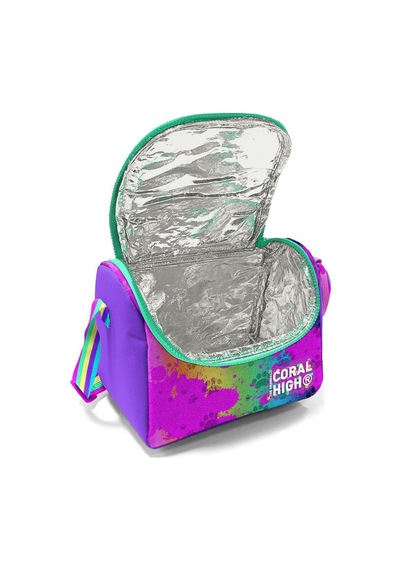 Coral High Kids Mor Pembe Köpek Desenli 3 Lü Okul Çanta Seti Set0123649 Çok Renkli