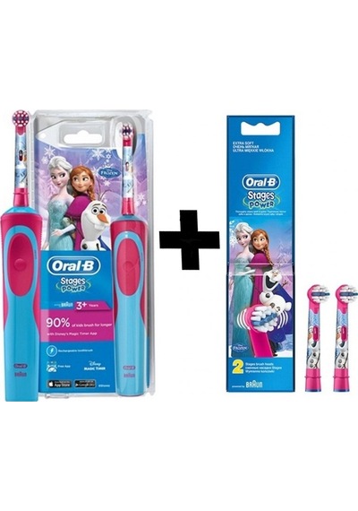 Oral-B Stages Power Frozen Elektrikli Diş Fırçası + Yedek Başlık 2'li