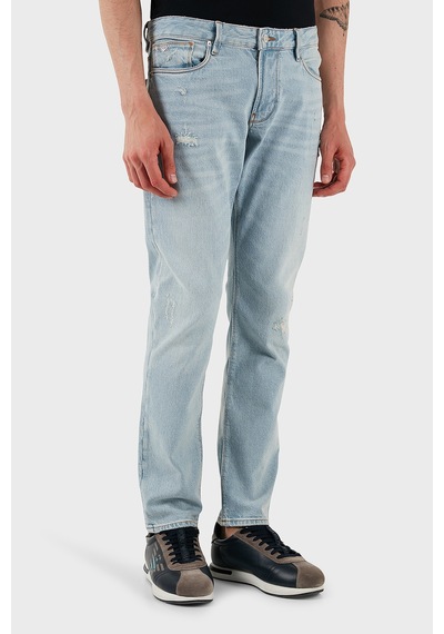 Emporio Armani Erkek Kot Pantolon Em000121 Af13281 Mb003 Açık Mavi Açık Mavi