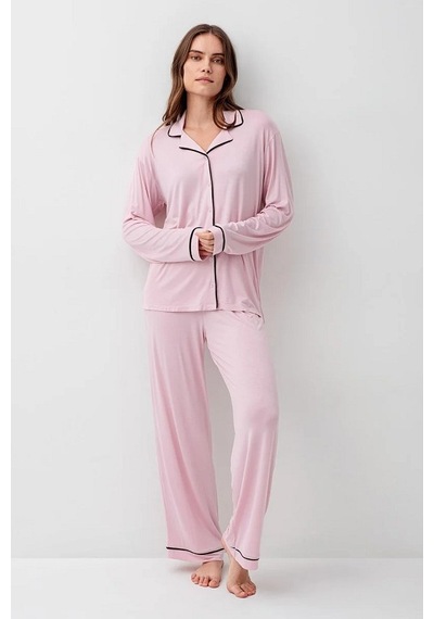 Artış Collection Artış 18207 Bayan Pijama Takımı Pudra
