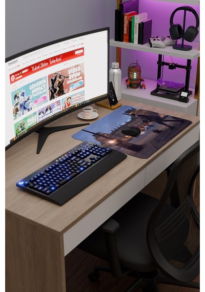 Lupin V3 48x40 Xl Gaming Kauçuk Kaymaz Taban Mouse Pad Fare Altlığı