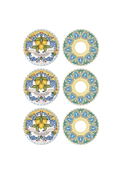The Mia Limoncello Pasta Tabağı 6lı Set - 19 Cm