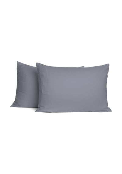 Soley Mix & Match Plain %100 Pamuklu 2 Li Yastık Kılıfı Seti Gri
