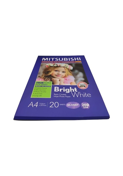Mitsubishi A4 260 G Parlak Inkjet Kağıt