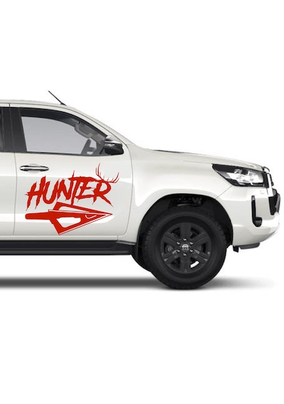 Hunter Avcı Sticker - Araba Oto Motosiklet Karavan Cam Sticker - 00267 60x45 Cm