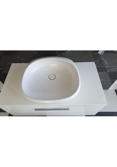 VitrA 4520B403-0046 Istanbul Çanak Kare Lavabo 50 CM
