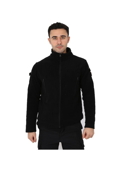 Kordak Erkek Siyah Taktik Polar Hırka - Outdoor Polis Poları (547422914)