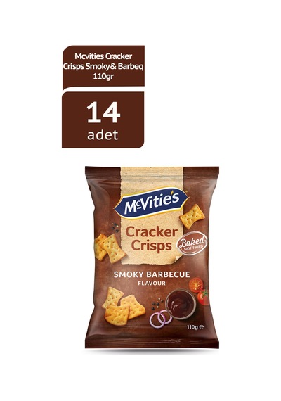 Mcv Cracker Crısps Smoky&barbeq Barbekü Cips 110g X 14 Adet