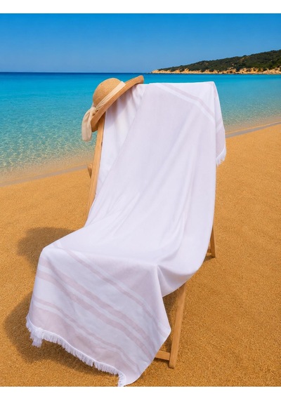 100x180 Cm Büyük Boy Renkli Unisex Plaj Havlusu Baveno Desen001