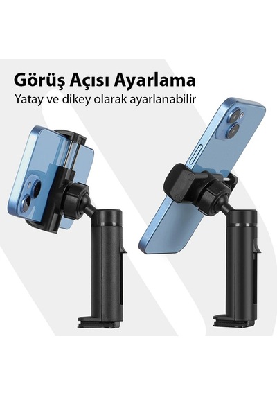 Ally Masa Koltuk Klipsli Telefon Tutucu Stand- 5775 Siyah