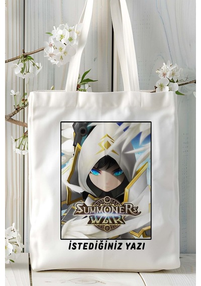 Art Hediye Summoners War Oyun Baskılı Omuz Çanta Kişiye Özel Model 1 Çok Renkli