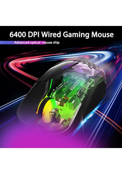 Onikuma CW902 Kablolu RGB Aydınlatmalı Optik Oyuncu Mouse