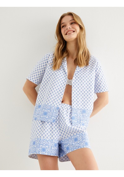 Koton Pijama Altı Şort Çiçekli Beli Lastikli Pamuklu Beyaz Desenli 3slk80010mw 3SLK80010MW0D0 Beyaz Koton Pijama Altı Şort Çiçekli Beli Lastikli Pamuklu Beyaz Desenli 3slk80010mw 3SLK80010MW0D0 Beyaz