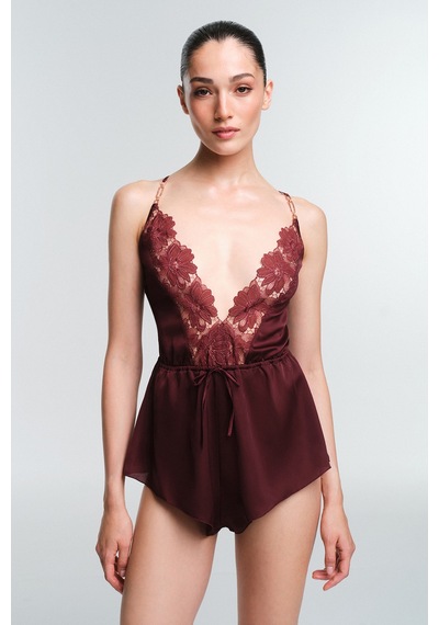 Penti Bordo Obsidia Dantelli Body