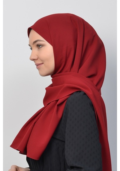 Altobeh Caz Krep Tesettür Şal-Bordo Bordo