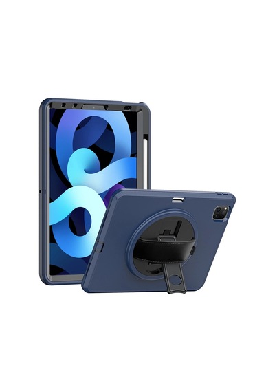 Gld-spt- Newface Apple Uyumlu iPad Pro 11 2018 Kılıf Hand Strap Tablet Kılıfı - Lacivert