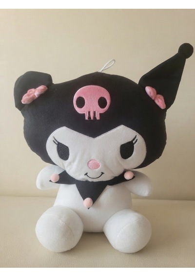Peluş Kuromi Siyah-45 Cm Siyah-beyaz