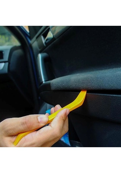 4 Parça Oto Trim Sökme Aparatı Teyp, Kapı Döşemesi Ve Plastik Aksam Sökme Seti Siyah Universal