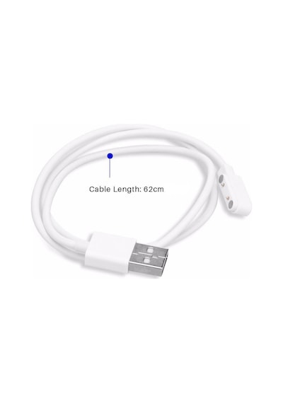 Usb 2 Pin Pogo Kablo Akıllı Saat Manyetik Sabitleyici Şarj Kablosu Gt88 Gt68 Kw08 Kw18 Kw88 Kw98 K99