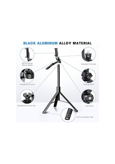R16x 170cm Selfie Stick Led Işıklı Bluetooth Uzaktan Kumandalı 360 Derece Kullanım Tutma Kollu Telefon Ve Kamera Uyumlu Tripod Özçekim Çubuğu R16x 170cm Selfie Stick Led Işıklı Bluetooth Uzaktan Kumandalı 360 Derece Kullanım Tutma Kollu Telefon Ve Kamera Uyumlu Tripod Özçekim Çubuğu