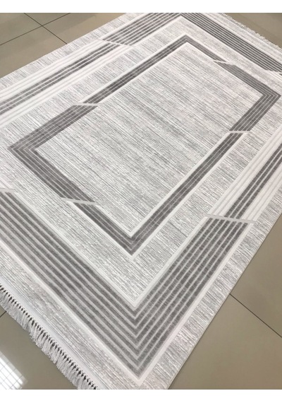 Merinos Halı Elegance 74430 095 Serisi Akrilik Salon Oturma Yatak Odası Halısı Gri