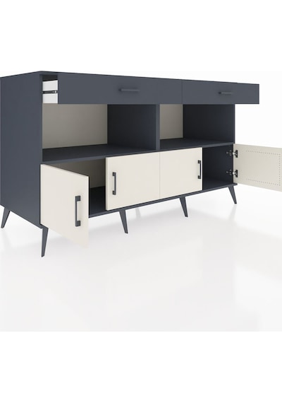 Kronos Konsol 2 Raflı 2 Çekmeceli 4 Kapaklı 176x59x99 Antrasit-aytaşı/antrasit Aytası/antrasıt - Antrasıt Kronos Konsol 2 Raflı 2 Çekmeceli 4 Kapaklı 176x59x99 Antrasit-aytaşı/antrasit Aytası/antrasıt - Antrasıt