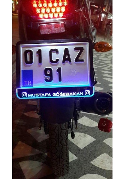 Appcity Yeni Nesil Motosiklet Plakalik - Işikli Plakalik - Ismini 414314068