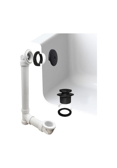 Westbrass D49321 62 Pvc Tek Delikli Dirsekli Banyo Atığı 12 Izgara