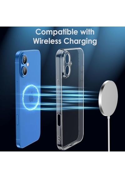İphone 16 Plus Şeffaf Kılıf, Kamera Korumalı Şeffaf Silikon Kılıf, Kamera Koruyuculu İphone 16 Plus Transparent Kılıf 50 x 22