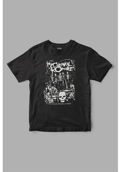 My Chemical Romance Baskılı Tişört Siyah