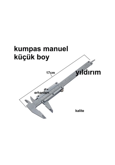 Kumpas Mini Boy Küçük Manuel Ölçü Aleti Hassas Ölçü Metre