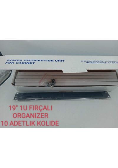 19'' 1U FIRÇALI ORGANİZER(10 ADET)