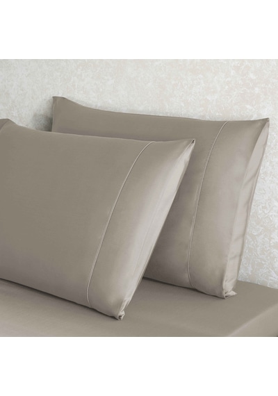 Linens X Tencel Lyocell 2'li Standart Yastık Kılıfı Seti Vizon