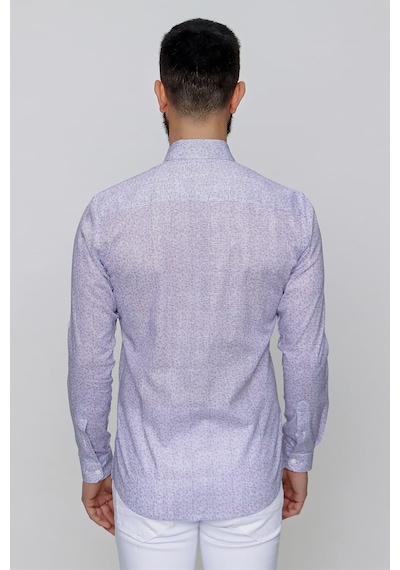 Efor G 1472 Slim Fit Beyaz Spor Gömlek Beyaz