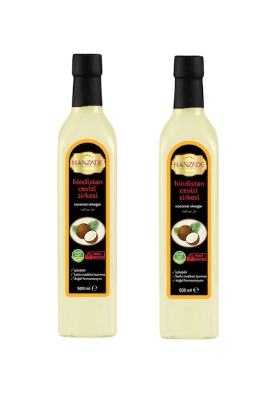 Hanzade Bitkisel Hindistan Cevizi Sirkesi 2 x 500 ML