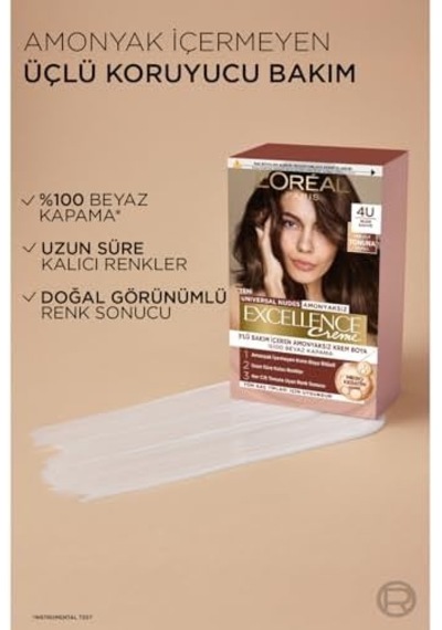 Creme Nude Renkler Saç Boyası - 4u Nude Kahve