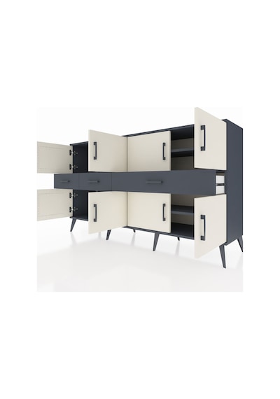 Hyperion Konsol 5 Raflı 3 Çekmeceli 8 Kapaklı 176x44x99 Antrasit- Antrasit-aytaşı/antrasit Hyperion Konsol 5 Raflı 3 Çekmeceli 8 Kapaklı 176x44x99 Antrasit- Antrasit-aytaşı/antrasit
